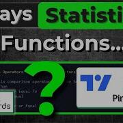 Pinescript Arrays Statistical Functions Lesson 14 Pine Script Course