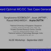 Toward Optimal MC DC Test Case Generation