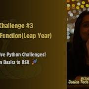 Video 3 Write A Function Leap Year