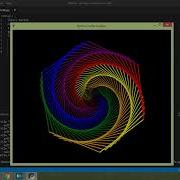 Draw Rainbow Benzene Using Turtle Programming