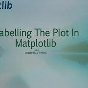 How To Label The Plot In Matplotlib Using Python