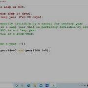 Check Year Is Leap Year Or Not Python Programs