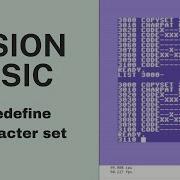 C64 Vision Basic Redefine Charset