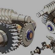 SolidWorks Tutorial 275 Advanced Differential Gear Box Speed Reducer Worm Gear Spider Gears