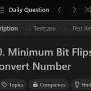 2220 Minimum Bit Flips To Convert Number LeetCode Java Solution LogicBytesbyAk