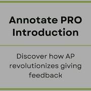 One Minute Intro To Annotate PRO