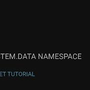Pythonnet System Data Namespace Pt 2