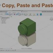 Fusion 360 копирование вставка и клонирование объектов