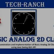 Live Implementation Demonstration Of Analog Digital Clock In Swing GUI Swing GUI TechRanch