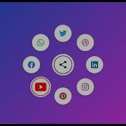 Animated Circular Navigation Menu Using Html CSS Vanilla JS Circular Social Share Menu Html CSS JS