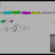 6 Evaluating A Variable Expression Substituting Numbers In For Letters