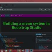 Building A Menu In Bootstrap Studio