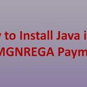 Java Installation For MGNREGA Payments DSC Setting For MGNREGA Payments