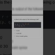 How To Assign Value In Python Variable Python Programming Quiz Interviewquestions Shorts