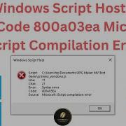 Fixed Windows Script Host Syntax Error Code 800a03ea Microsoft Jscript Compilation Error