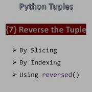 7 Reverse The Tuple Python Hindi