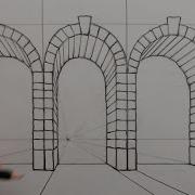 How To Draw Arches Using One Point Perspective Narrated Drawing Tutorial