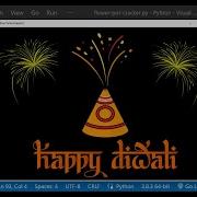 Happy DIWALI Drawing In Python Turtle Happy Diwali Coding Status Learnonpy