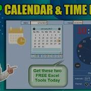 Free Excel Pop Up Calendar And Time Picker
