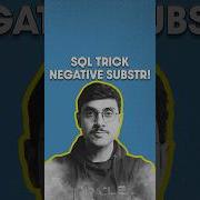 SQL SUBSTR Function Trick Negative SUBSTR SQL Interview Challenge