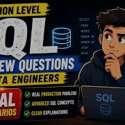 Production Level SQL Interview Questions For Data Engineers 3 Real Scenarios Dataengineering Sql