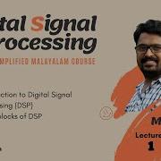 Introduction To Digital Signal Processing DSP Module 1 Lecture 01