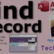 Microsoft Access Search Find A Record On My Form Based On The Value I Selected In My Combo Box