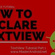 How To Declare Textview In Android Studio TextView Tutorial Part 1