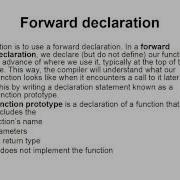 Forward Declaration Of Functions In C