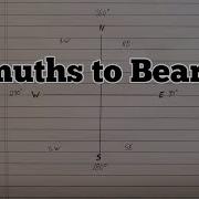 How To Convert Azimuths To Bearings