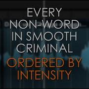 I Ordered All The Non Words In Smooth Criminal By Intensity