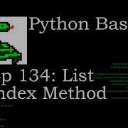 Python Basics List Index Method