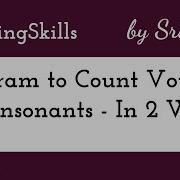 Program To Count Vowels And Consonants In A String Coding Skills