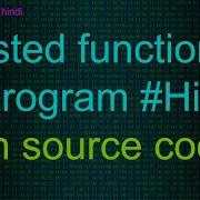 Nested Function Program In C Language Hindi With Source Code All Programming Hindi