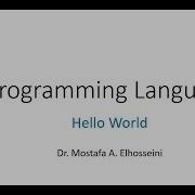 Lecture 02 Hello World