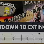 Megadeth Countdown To Extinction Guitar Tab Lesson Cover Tutorial