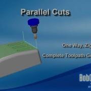 Surface Based CAD CAM Toolpath Strategy Parallel Cuts 2 BobCAD CAM