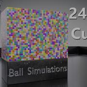 100 KG Steel Ball VS 24 000 Cubes Blender Rigid Body Simulation