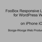FooBox Responsive Lightbox For WordPress Websites On IPhone