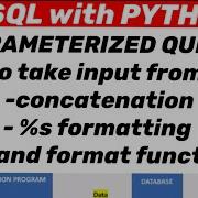 MYSQL WITH PYTHON PARAMETERIZED QUERY Concatenation S Formatting And Format Function