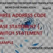 Three Address Code In Compiler More Over Translation Three Address Code For Case Statement