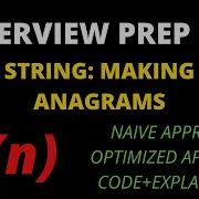 Strings Making Anagrams Hackerrank Solution