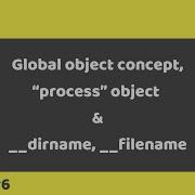 Node Js Tutorial 6 Global Object Process Object Dirname Filename