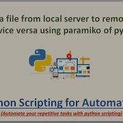 Transfer A File From Local Server To Remote Server And Vice Versa Using Paramiko Of Python