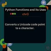 Python S Chr Function