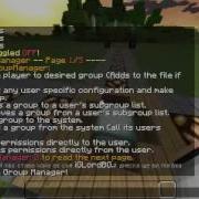 Minecraft Tutorial 1 Group Manager