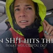 Sailing Through A Gale 40 Knots And 20 Foot Seas