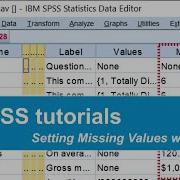 SPSS Set Missing Values With Syntax