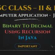 Binary To Decimal Using Recursion In Java Step By Step Explanation