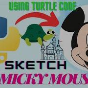 Mickey Mouse Using Python Turtle Code Python Programming Hub